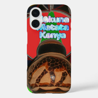 Hakuna Matata Kenya Art Print iPhone 16 Case