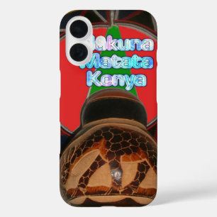 Hakuna Matata Kenya Art Print iPhone 16 Case
