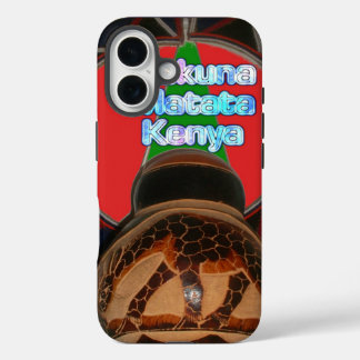 Hakuna Matata Kenya Art Print iPhone 16 Case