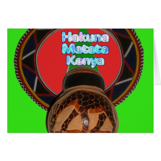 Hakuna Matata Kenya Art Print Customise Product (Front Horizontal)