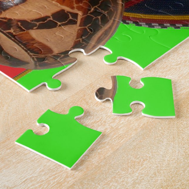 Hakuna Matata Kenya Art Print Jigsaw Puzzle (Side)