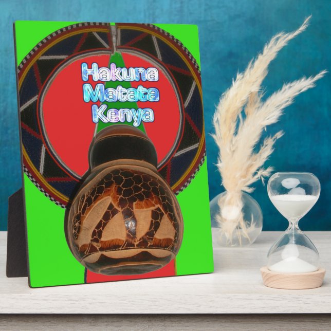 Hakuna Matata Kenya Art Print Plaque (Side)