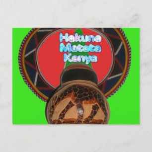 Hakuna Matata Kenya Art Print Postcard