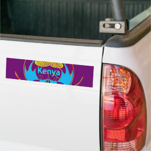 Hakuna Matata Kenya Butterfly Art Print/Graphic Bumper Sticker