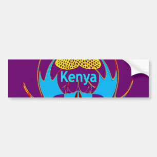 Hakuna Matata Kenya Butterfly Art Print/Graphic Bumper Sticker