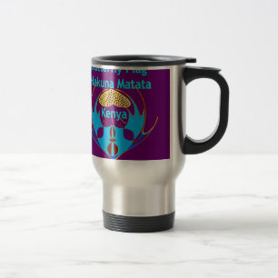  "Hakuna Matata Kenya" Butterfly Art Print/Graphic Travel Mug