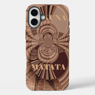 Hakuna Matata Kenya Giraffe Safari  Woven Sourveni iPhone 16 Plus Case