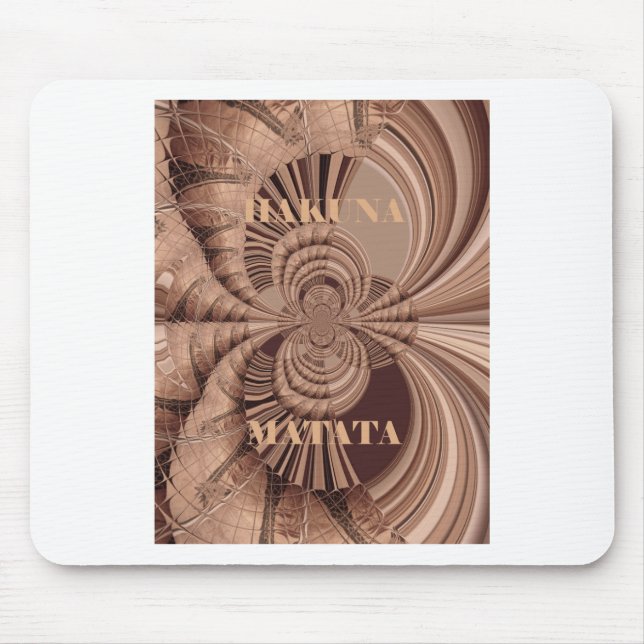 Hakuna Matata Kenya Giraffe Safari  Woven Sourveni Mouse Mat (Front)