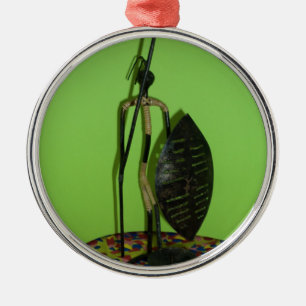 Hakuna Matata Kenya Maasai.JPG Metal Tree Decoration