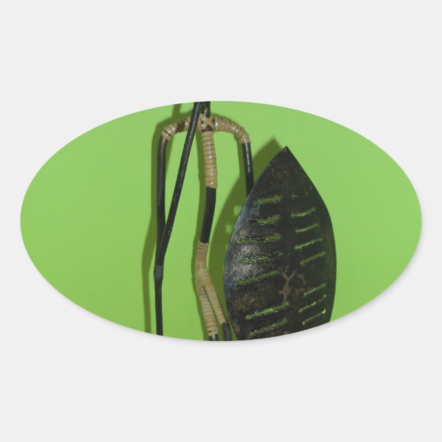 Hakuna Matata Kenya Maasai.JPG Oval Sticker (Front)