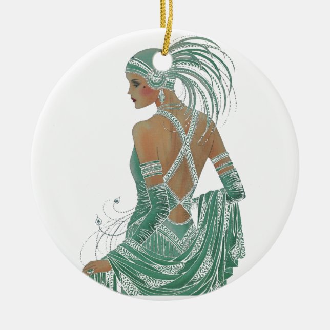 Hakuna Matata Ladies Going Green.png Ceramic Tree Decoration (Front)