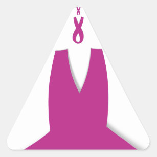 Hakuna Matata Latest Breast Cancer Awareness Ribon Triangle Sticker