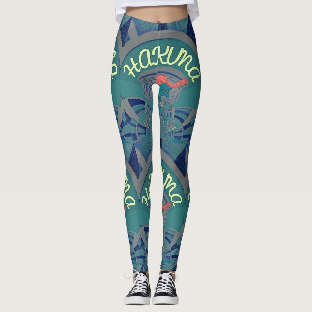Hakuna Matata Leggings - Stay Comfortable  Stylish (Front)