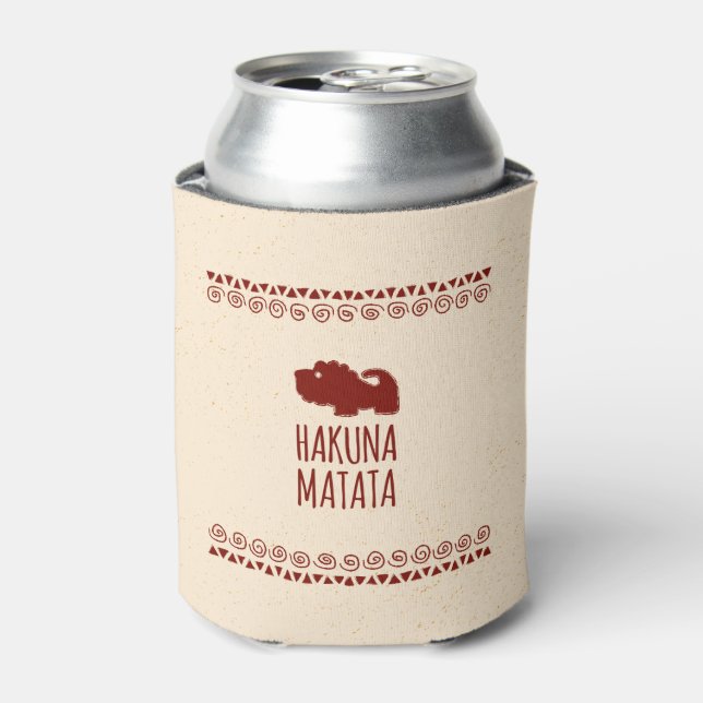 Hakuna Matata Lion Can Cooler (Can Front)