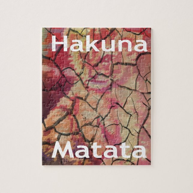 Hakuna Matata Lion Cub Design Jigsaw Puzzle (Vertical)