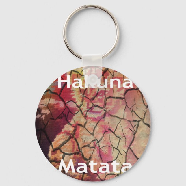 Hakuna Matata Lion Cub Design Key Ring (Front)