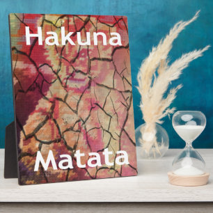 Hakuna Matata Lion Cub Design Plaque
