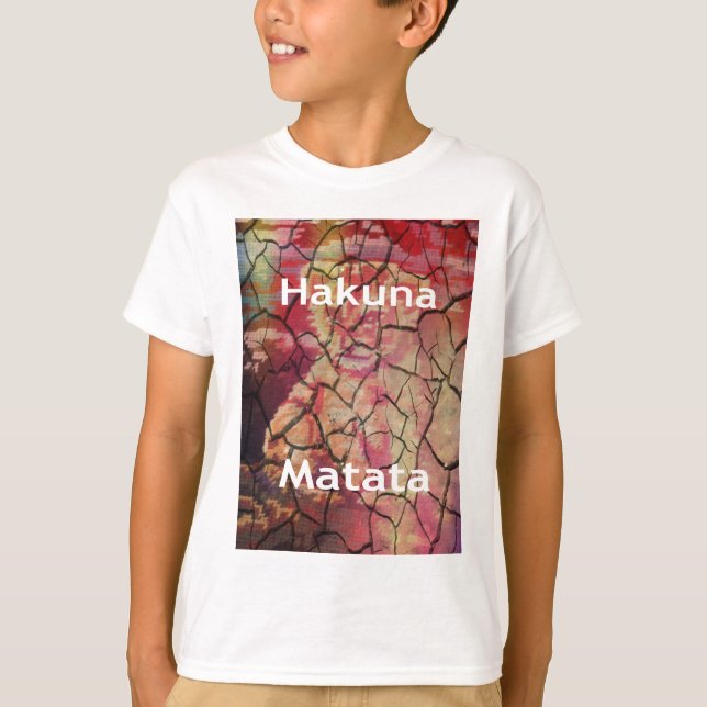 Hakuna Matata Lion Cub Design T-Shirt (Front)