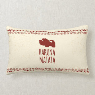 Hakuna Matata Lion Lumbar Cushion