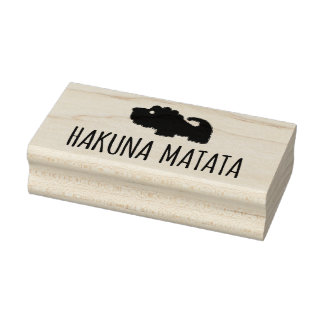 Hakuna Matata Lion Rubber Stamp