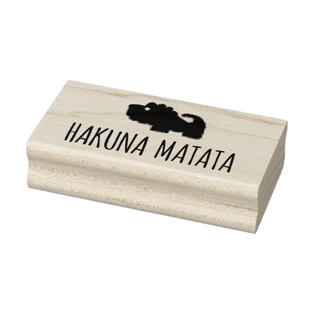 Hakuna Matata Lion Rubber Stamp (Stamp)