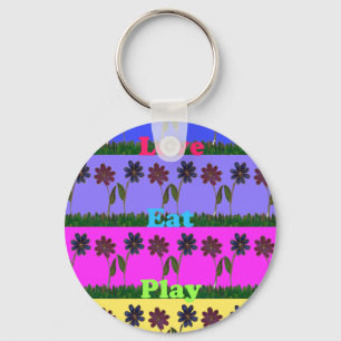 Hakuna Matata Love Eat Play.png Key Ring
