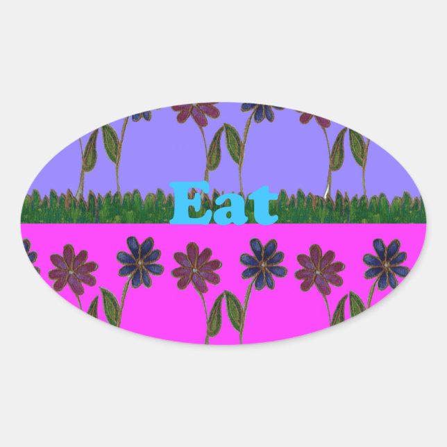 Hakuna Matata Love Eat Play.png Oval Sticker (Front)