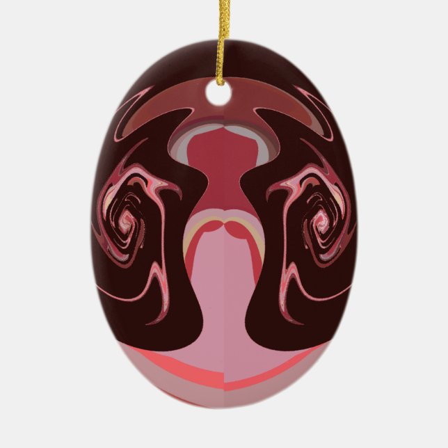 Hakuna matata maskman colours ceramic tree decoration (Front)