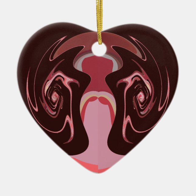 Hakuna matata maskman colours ceramic tree decoration (Front)