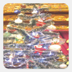 Hakuna Matata Merry Christmas & a Happy New Year.p Square Sticker