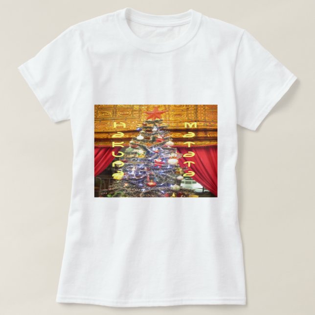 Hakuna Matata Merry Christmas & a Happy New Year.p T-Shirt (Design Front)