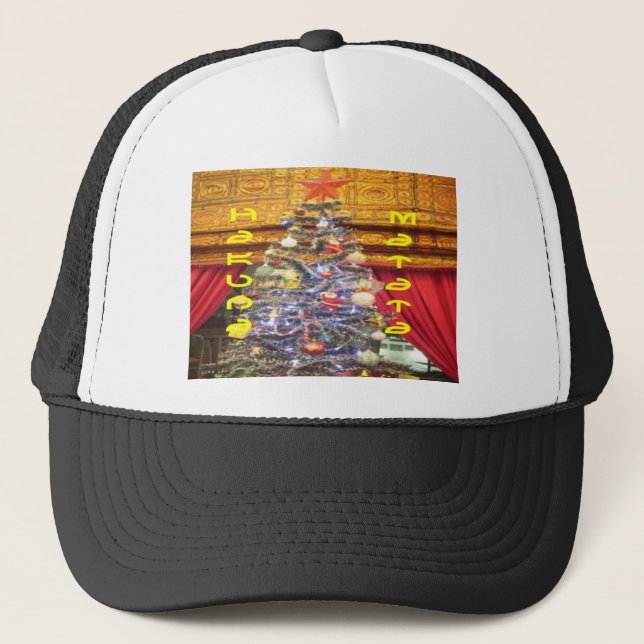 Hakuna Matata Merry Christmas & a Happy New Year.p Trucker Hat (Front)