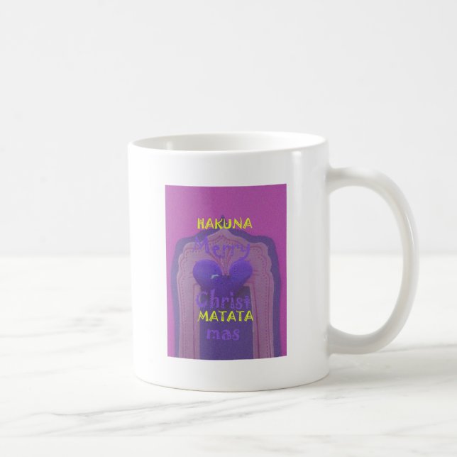Hakuna Matata Merry Christmas Love  Design. Coffee Mug (Right)