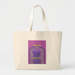 Hakuna Matata Merry Christmas Love  Design.jpg Large Tote Bag