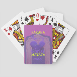 Hakuna Matata Merry Christmas Love Design.jpg Playing Cards