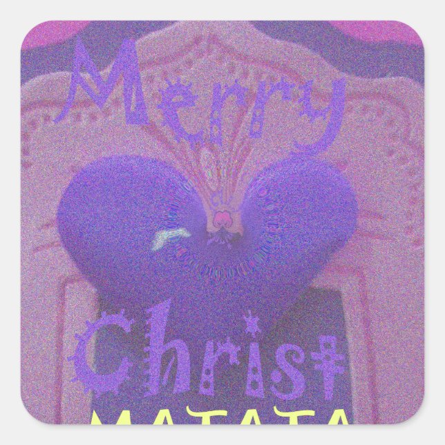 Hakuna Matata Merry Christmas Love  Design.jpg Square Sticker (Front)