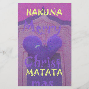 Hakuna Matata Merry Christmas Love Design.jpg Stationery