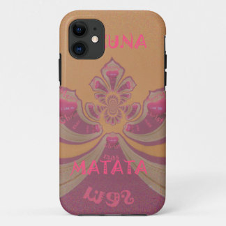 Hakuna Matata Merry Christmas lovely hearts design iPhone 11 Case