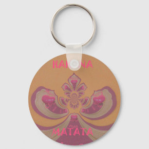 Hakuna Matata Merry Christmas lovely hearts design Key Ring