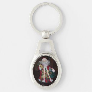 Hakuna Matata Merry Christmas Santa text art Key Ring
