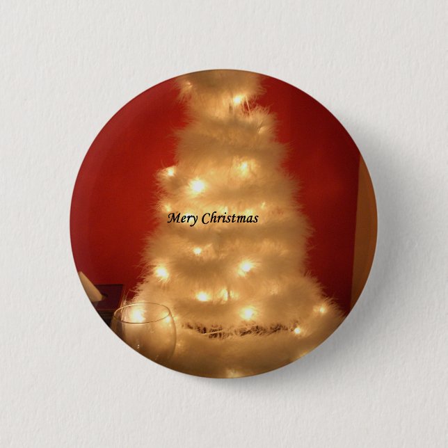 Hakuna Matata Merry Christmas white 6 Cm Round Badge (Front)