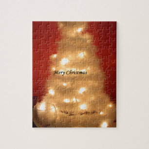 Hakuna Matata Merry Christmas white Jigsaw Puzzle