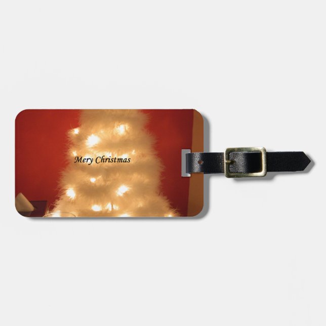 Hakuna Matata Merry Christmas white Luggage Tag (Front Horizontal)