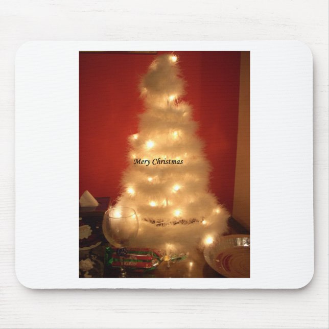 Hakuna Matata Merry Christmas white Mouse Mat (Front)