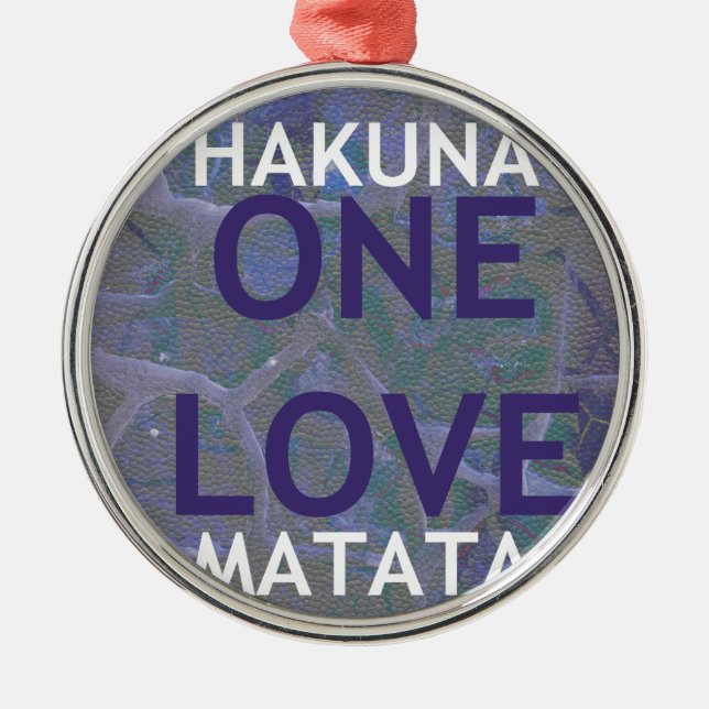 HAKUNA MATATA METAL TREE DECORATION (Front)