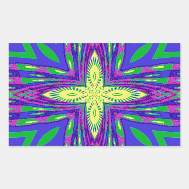 Hakuna matata Mombasa Kanga Rectangular Sticker (Front)