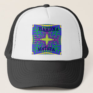 Hakuna matata Mombasa Kanga Trucker Hat