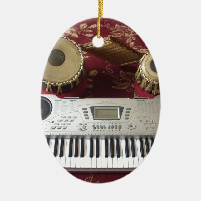 Hakuna Matata Music Makers.JPG Ceramic Tree Decoration (Front)