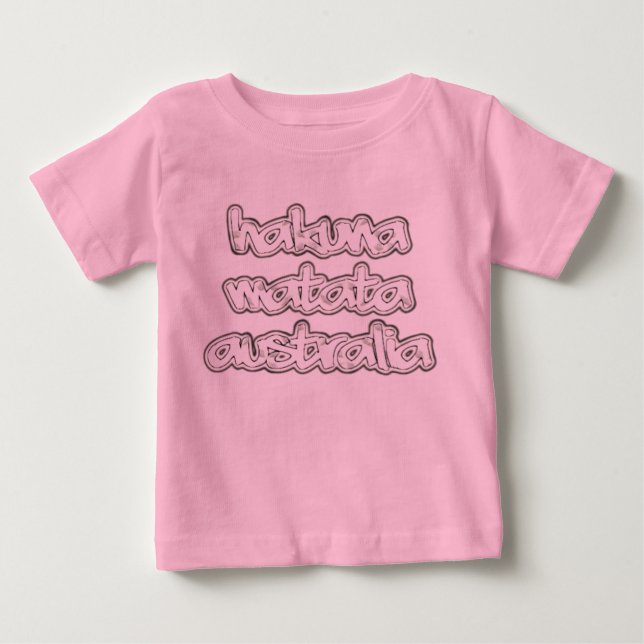 Hakuna Matata Pink Toddler Long Sleeve Vintage Tee (Front)