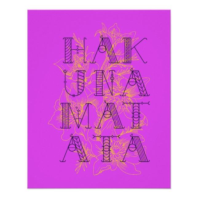 Hakuna Matata Poster (Front)
